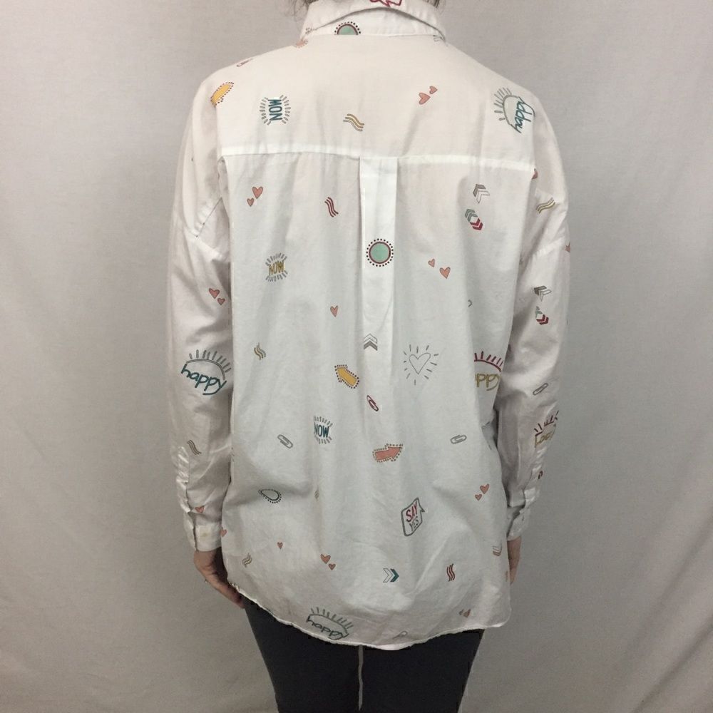 Zara basics women’s oversized button up shirt - Picture 9 of 13
